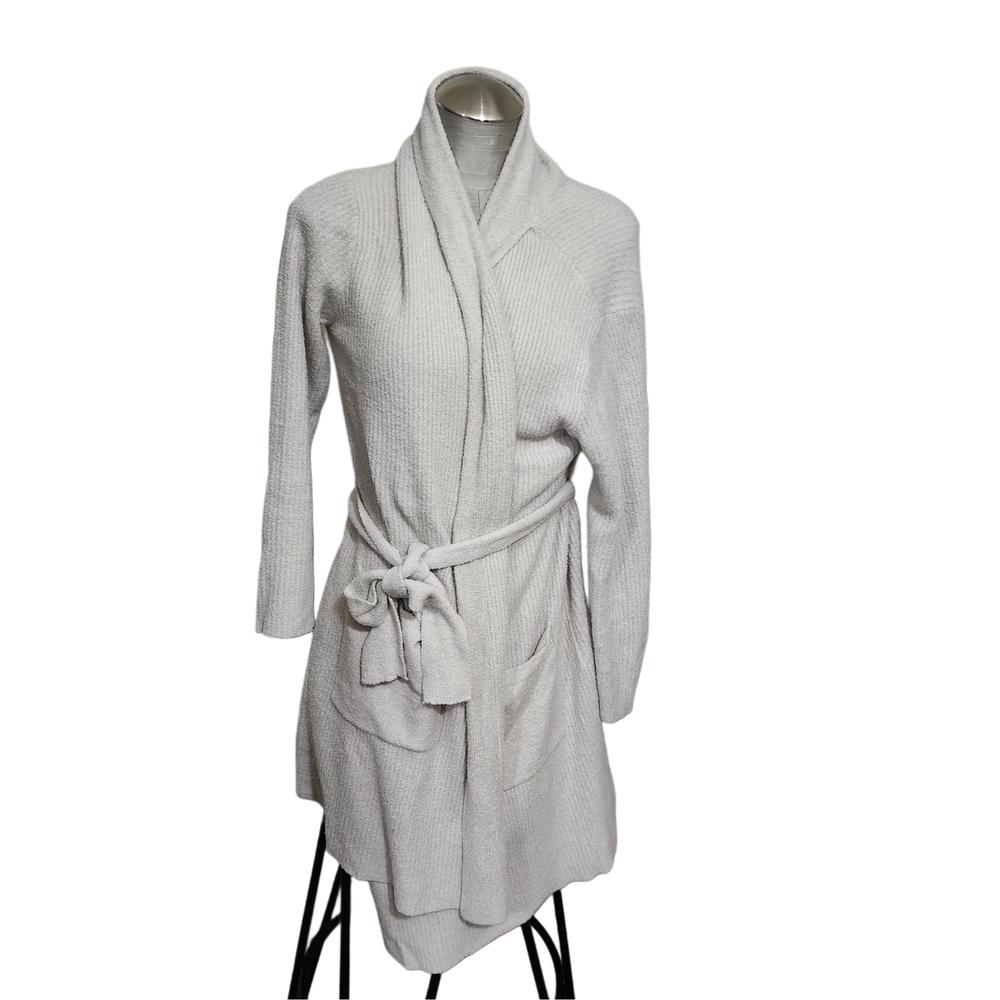 Barefoot Dreams Soft Cream Knit Robe Size S/M